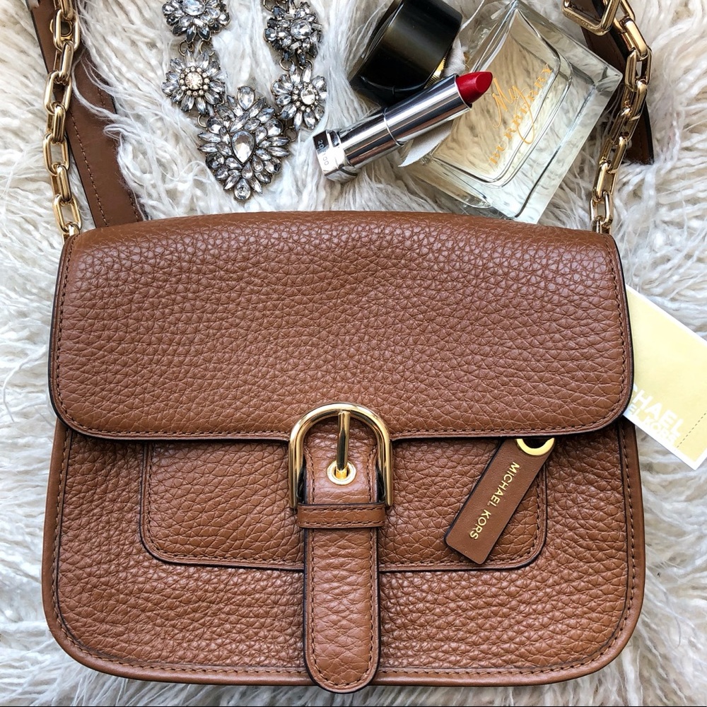 Michael KORS Medium Cooper Leather Messenger Bag